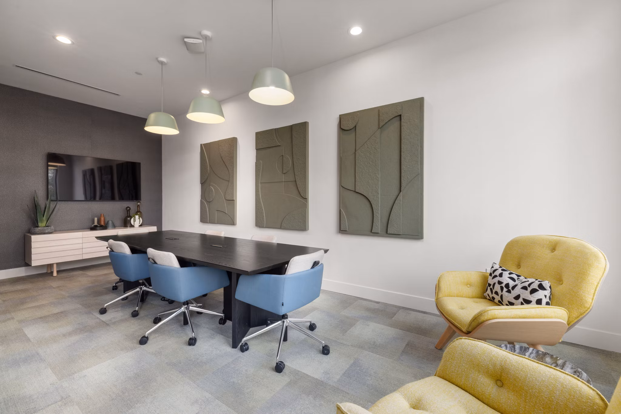 clubhouse at The Miles Apartments
