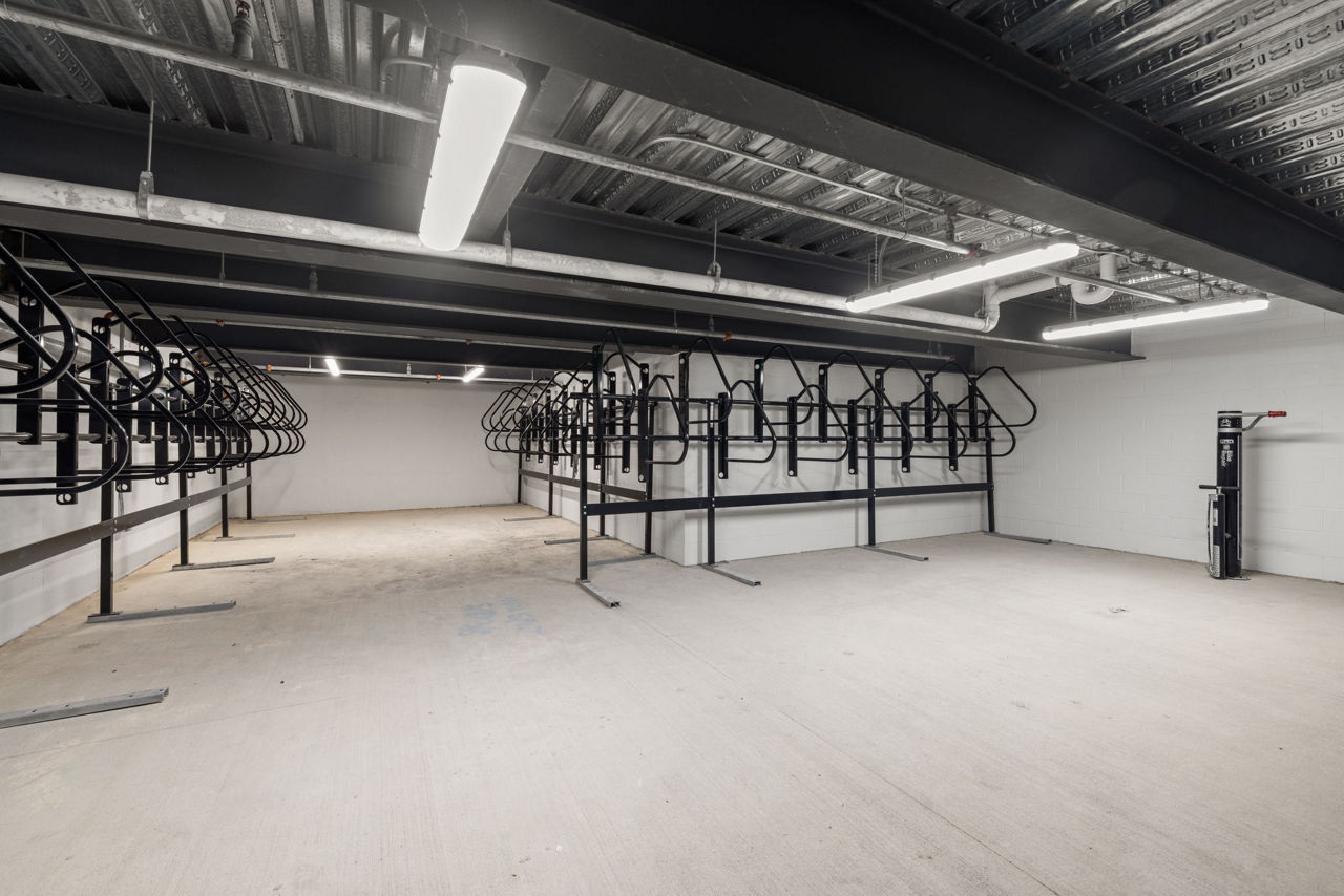Bike room at The Miles