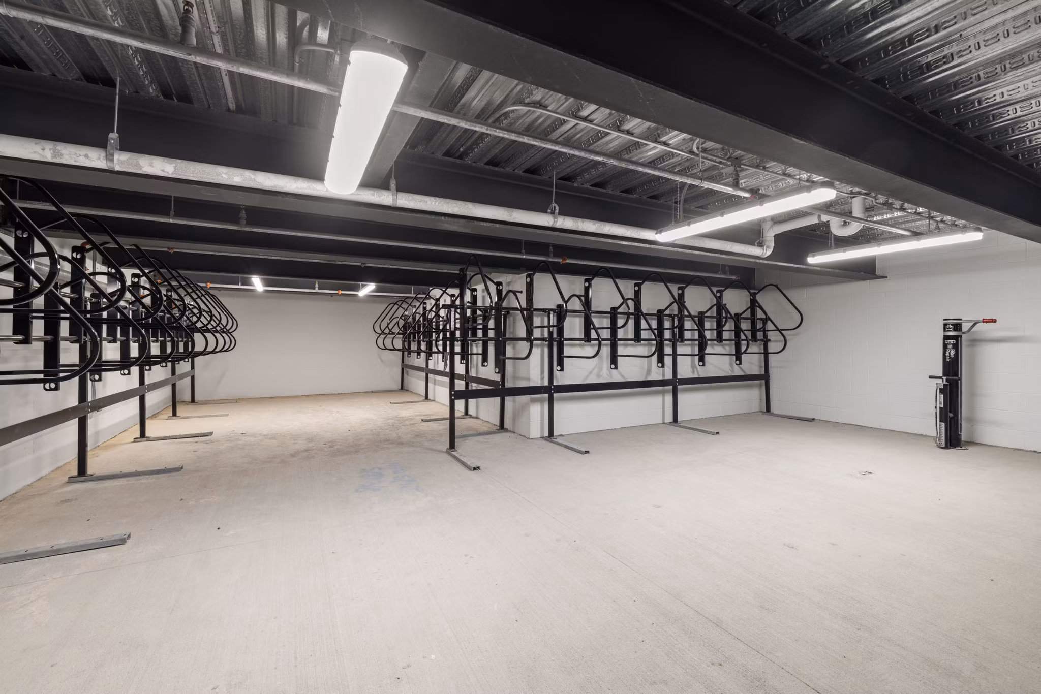 bike storage at The Miles Apartments