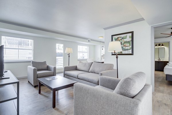 living room at Railyard Apartments