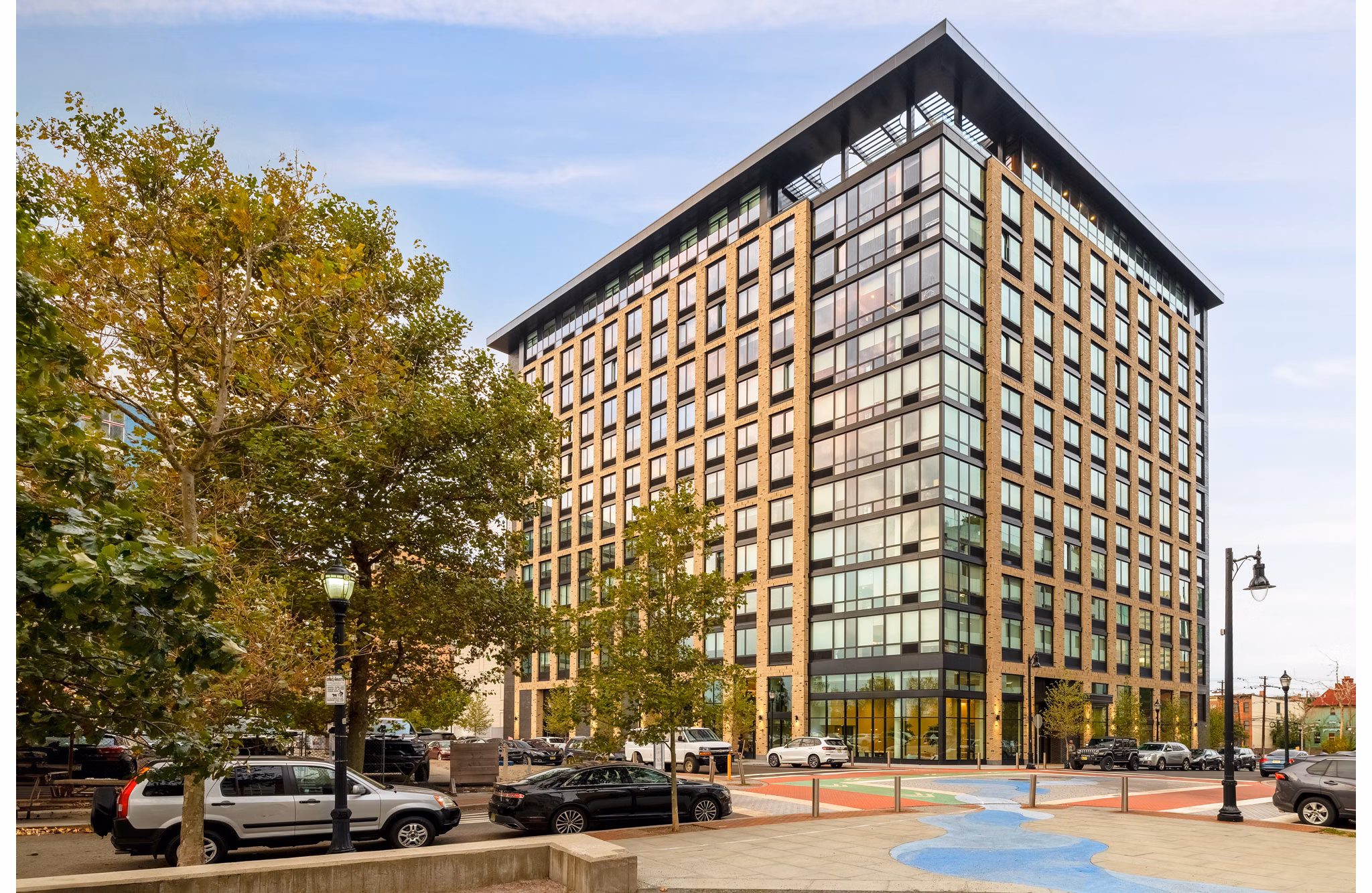 building at One Grove Apartments