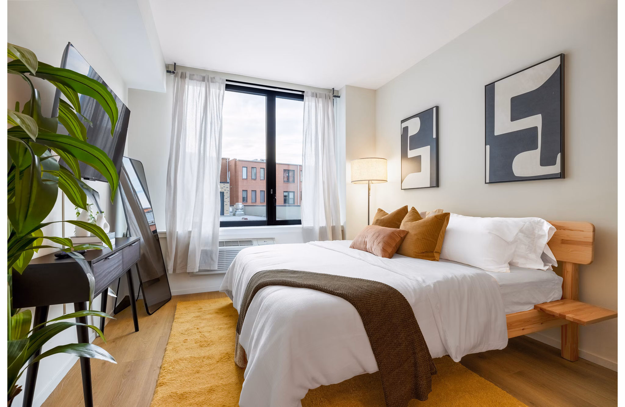 bedroom at One Grove Apartments