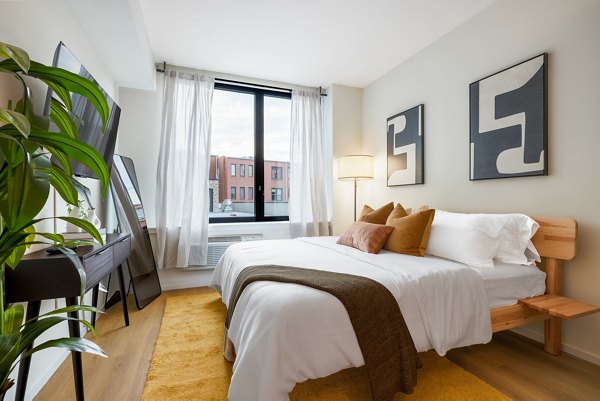 bedroom at One Grove Apartments