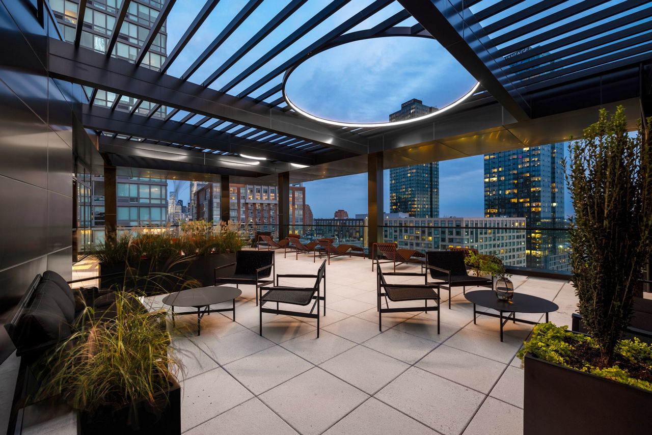 Roof deck at One Grove (1 of 4)