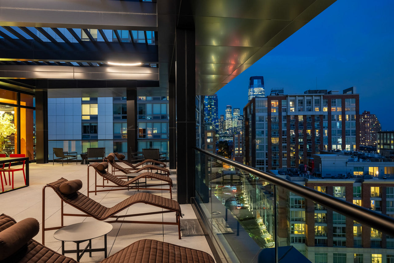 Roof deck at One Grove (3 of 4)