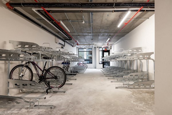 bike storage at One Grove Apartments