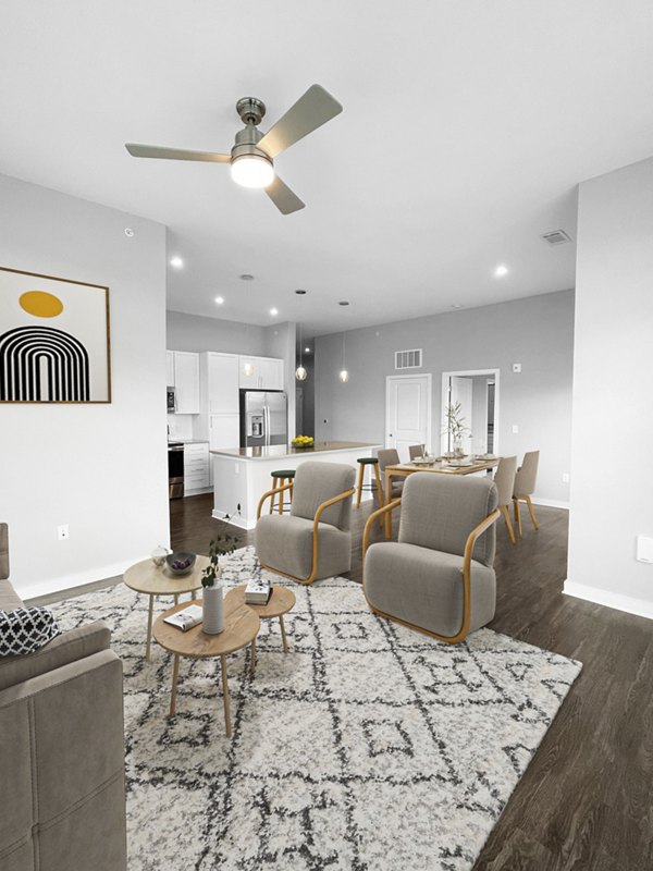 Modern clubhouse with sleek interiors at Camellia at One Nexton Apartments