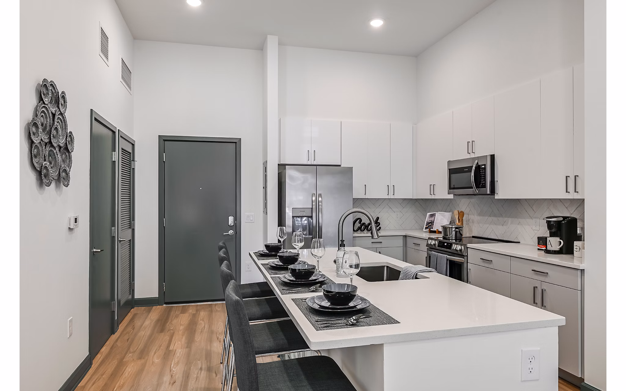 kitchen at Apollo Apartments 
