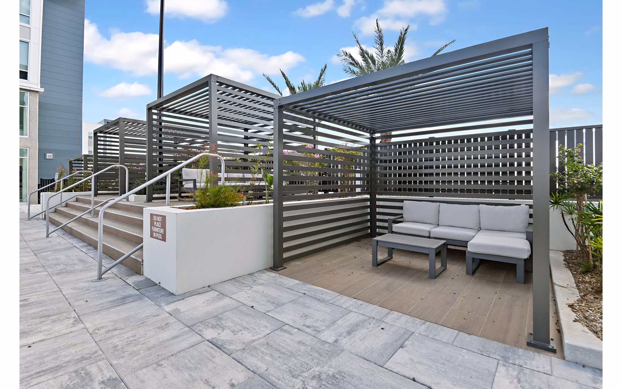 grill area at Apollo Apartments 
