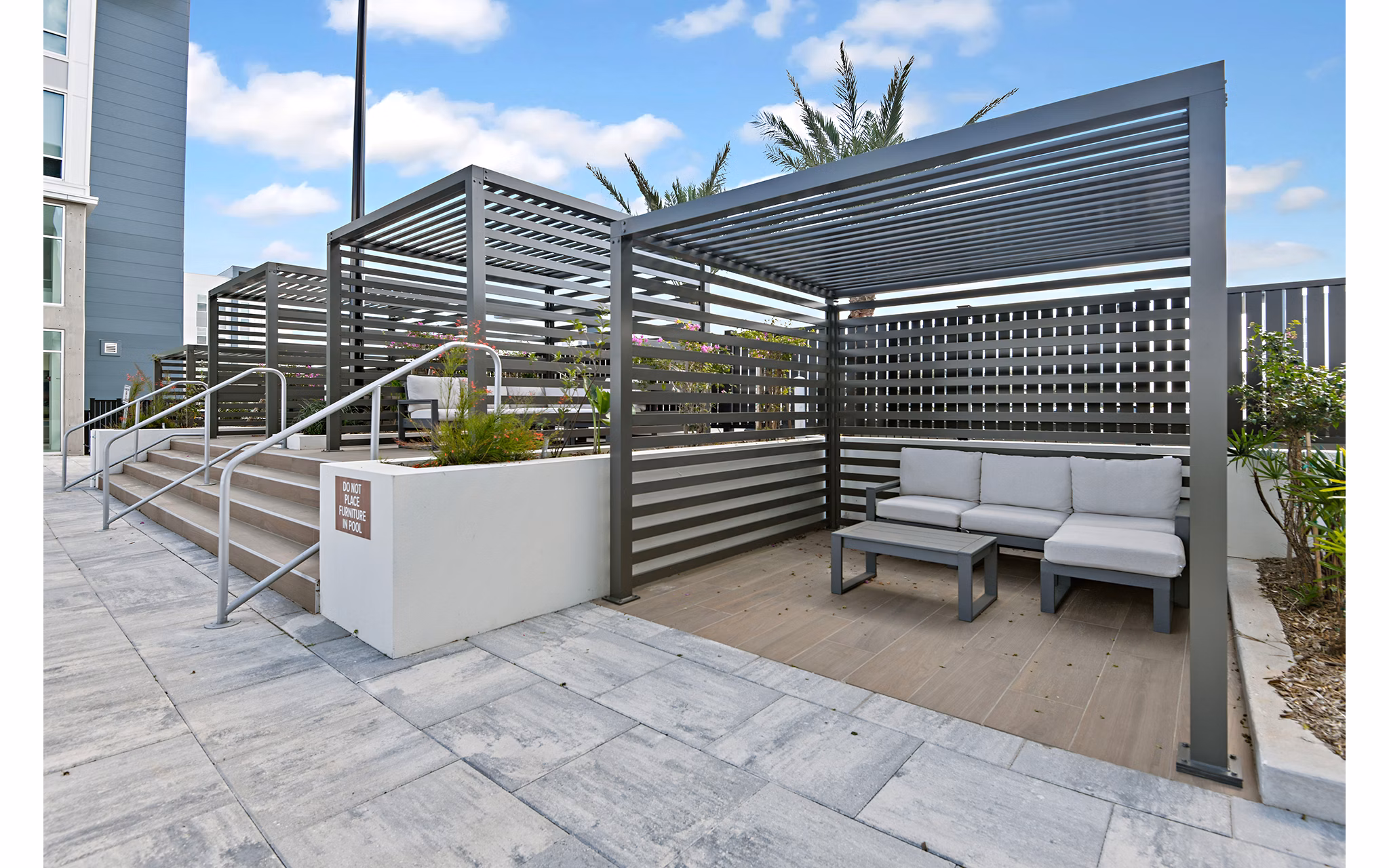 grill area at Apollo Apartments 