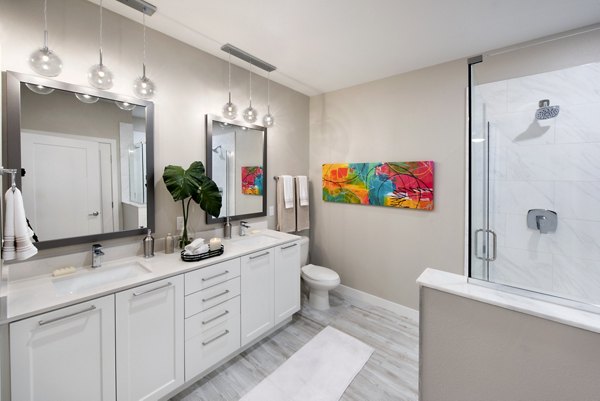 Bathroom featuring modern fixtures in SUR Lake Buena Vista Apartments