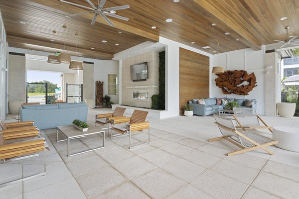 Clubhouse with modern design at SUR Lake Buena Vista Apartments offering luxury amenities in a premier location
