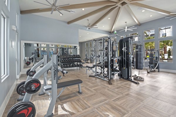 State-of-the-art fitness center with modern equipment at SUR Lake Buena Vista Apartments in Orlando