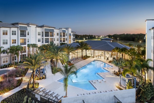 Resort-style swimming pool at SUR Lake Buena Vista Apartments, offering luxury relaxation spaces in a vibrant community