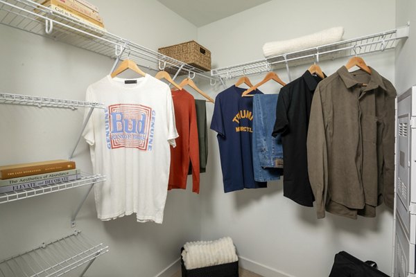 closet at 1408 Jefferson Avena Apartments