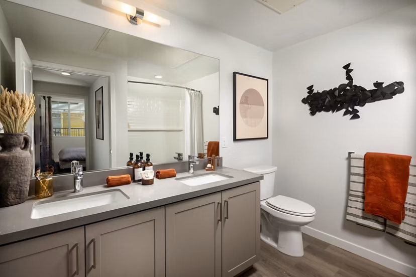 bathroom at Jefferson Avena Apartments