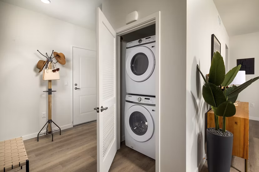 laundry facility at Jefferson Avena Apartments