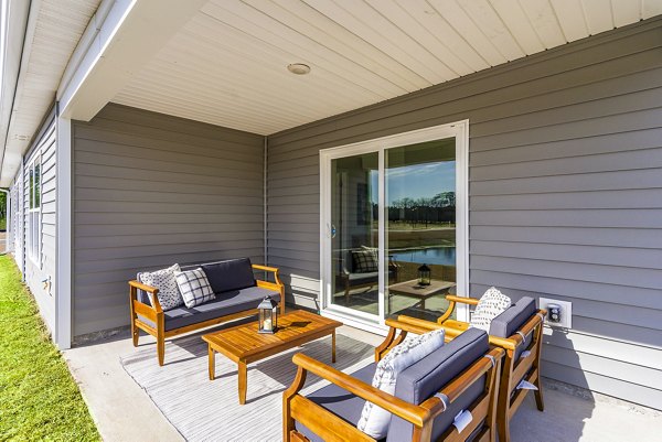 patio at The Grove at Ridgefield Homes