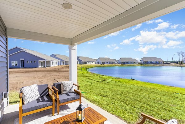 patio at The Grove at Ridgefield Homes