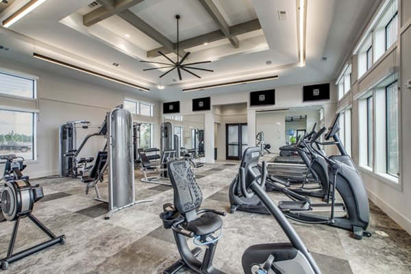 fitness center at The Gregory Apartments