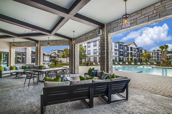 patio at The Gregory Apartments