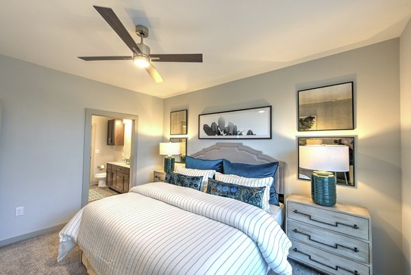 bedroom at The Pointe at Valley Ranch Town Center Apartments