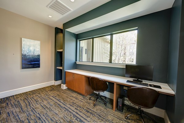 home office at The Pointe at Valley Ranch Town Center Apartments