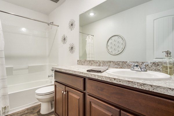 bathroom at Village at Granger Pines Apartments