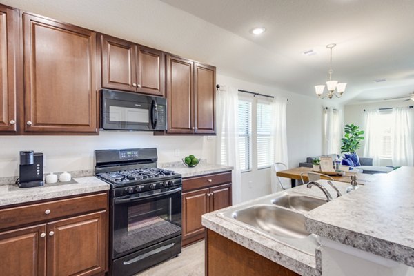 kitchen at Village at Granger Pines Apartments