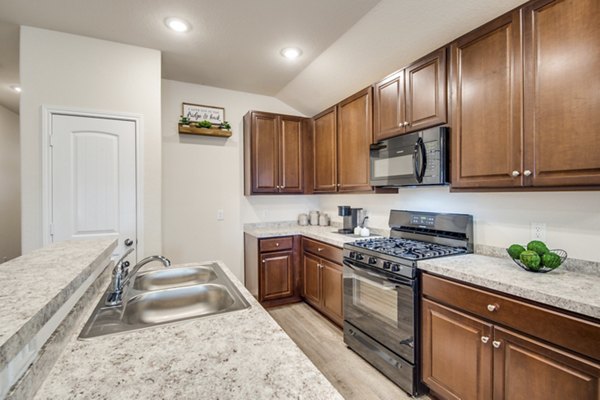 kitchen at Village at Granger Pines Apartments