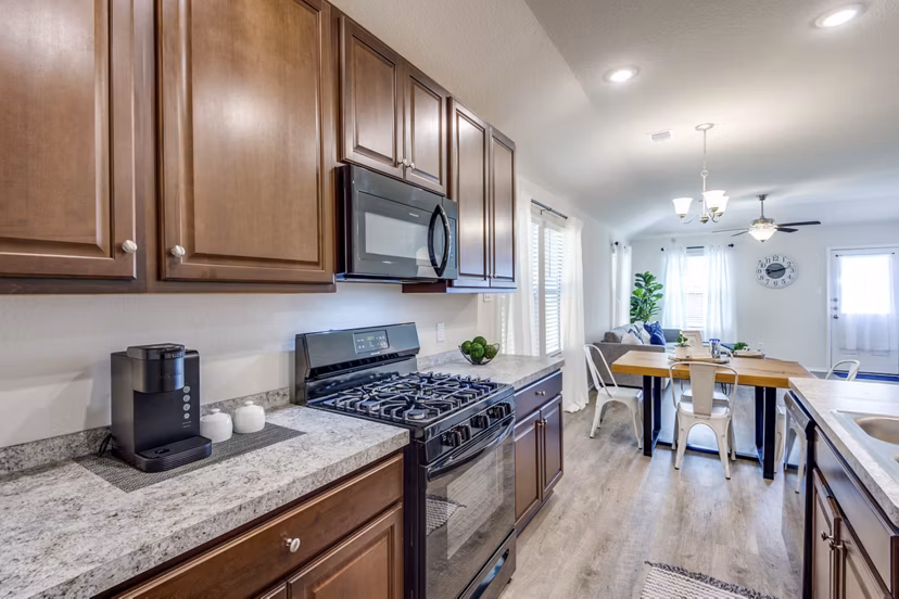 kitchen at Village at Granger Pines Apartments