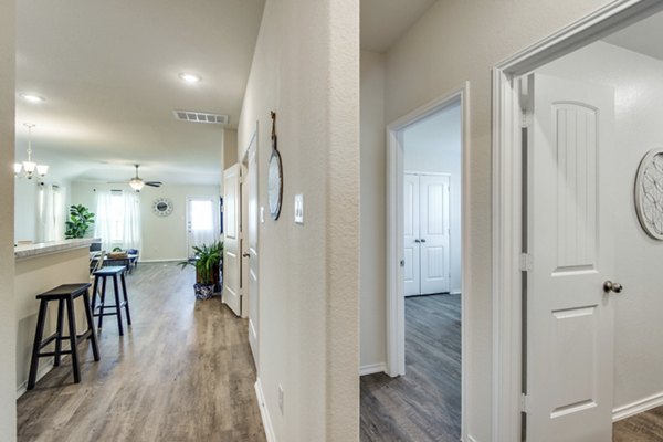 living room at Village at Granger Pines Apartments