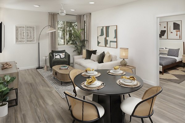 dining room at Zia Apartments