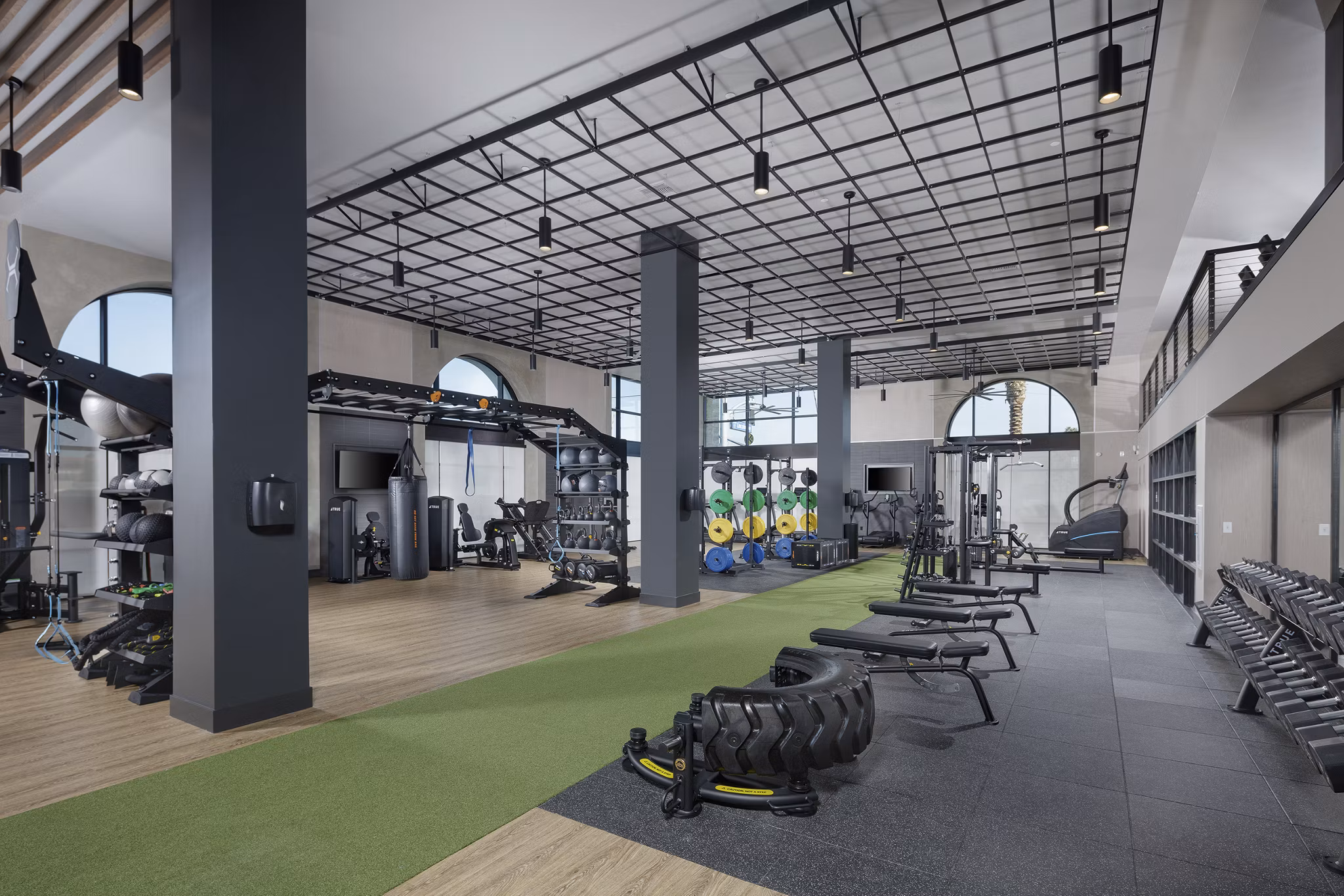 fitness center at Zia Apartments