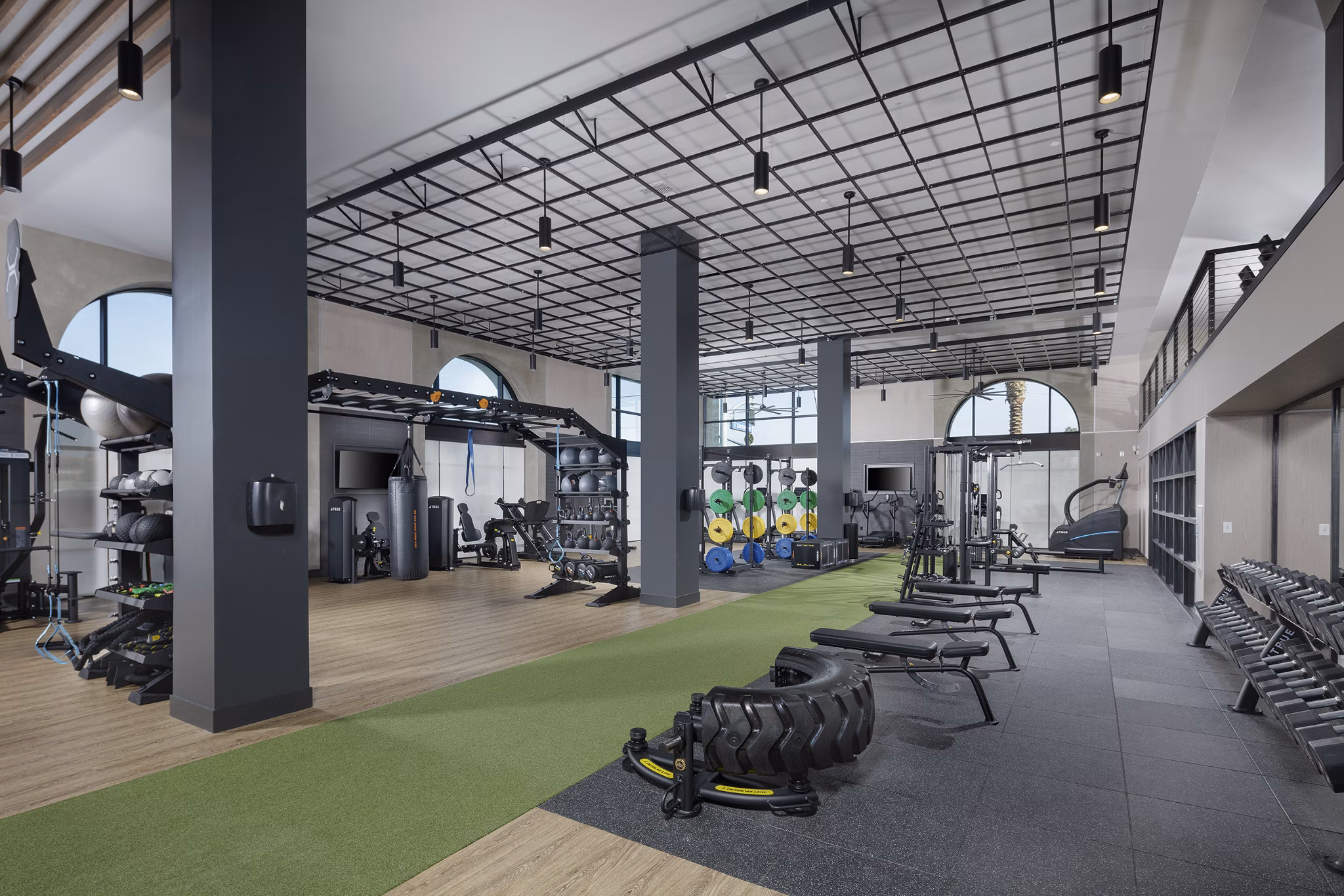 fitness center at Zia Apartments
