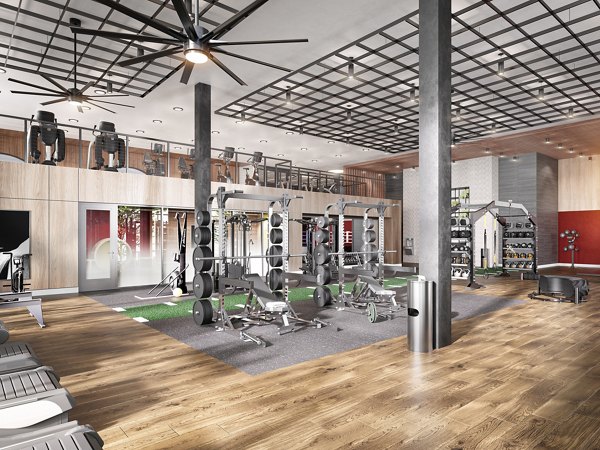 fitness center at Zia Apartments