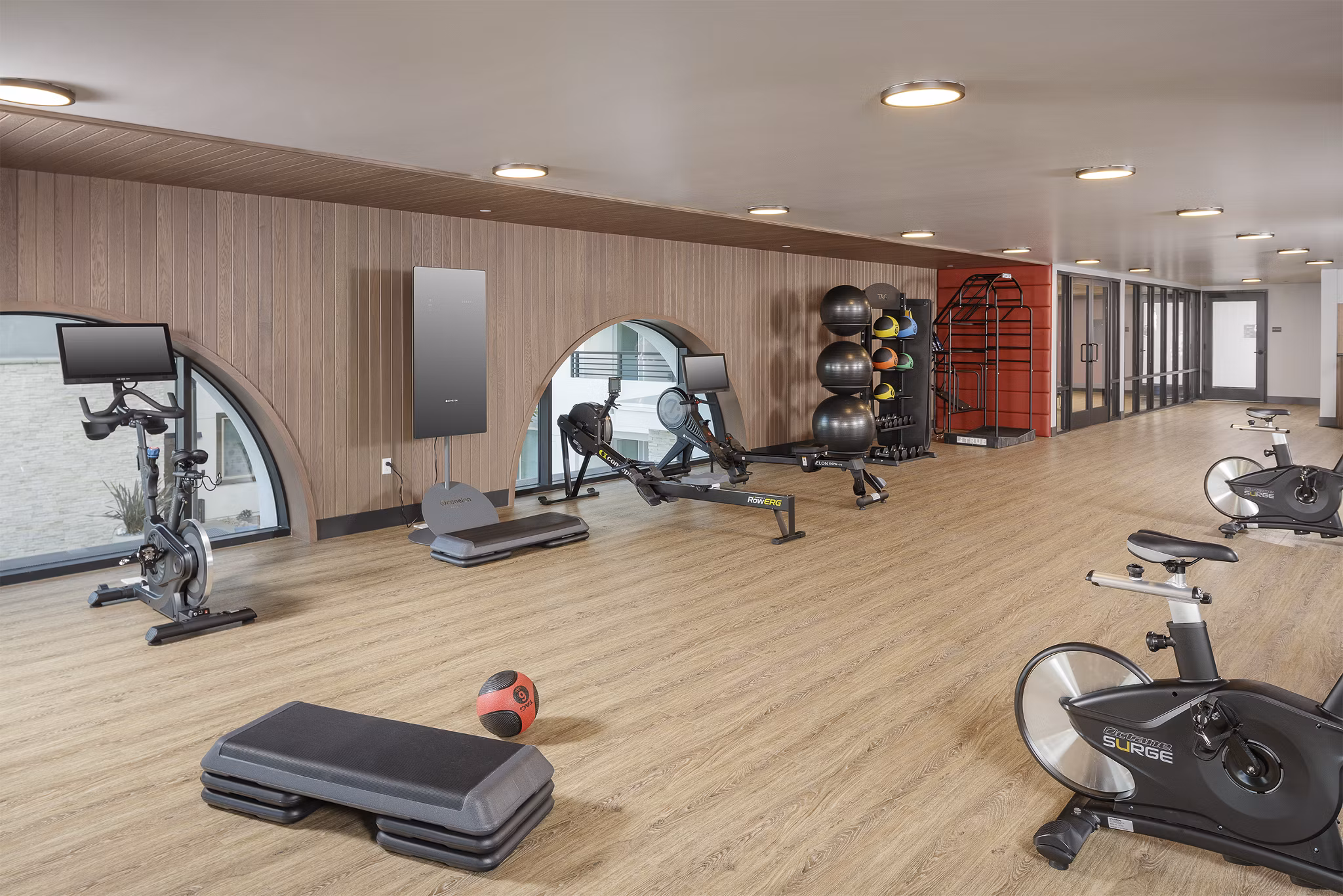 fitness center at Zia Apartments