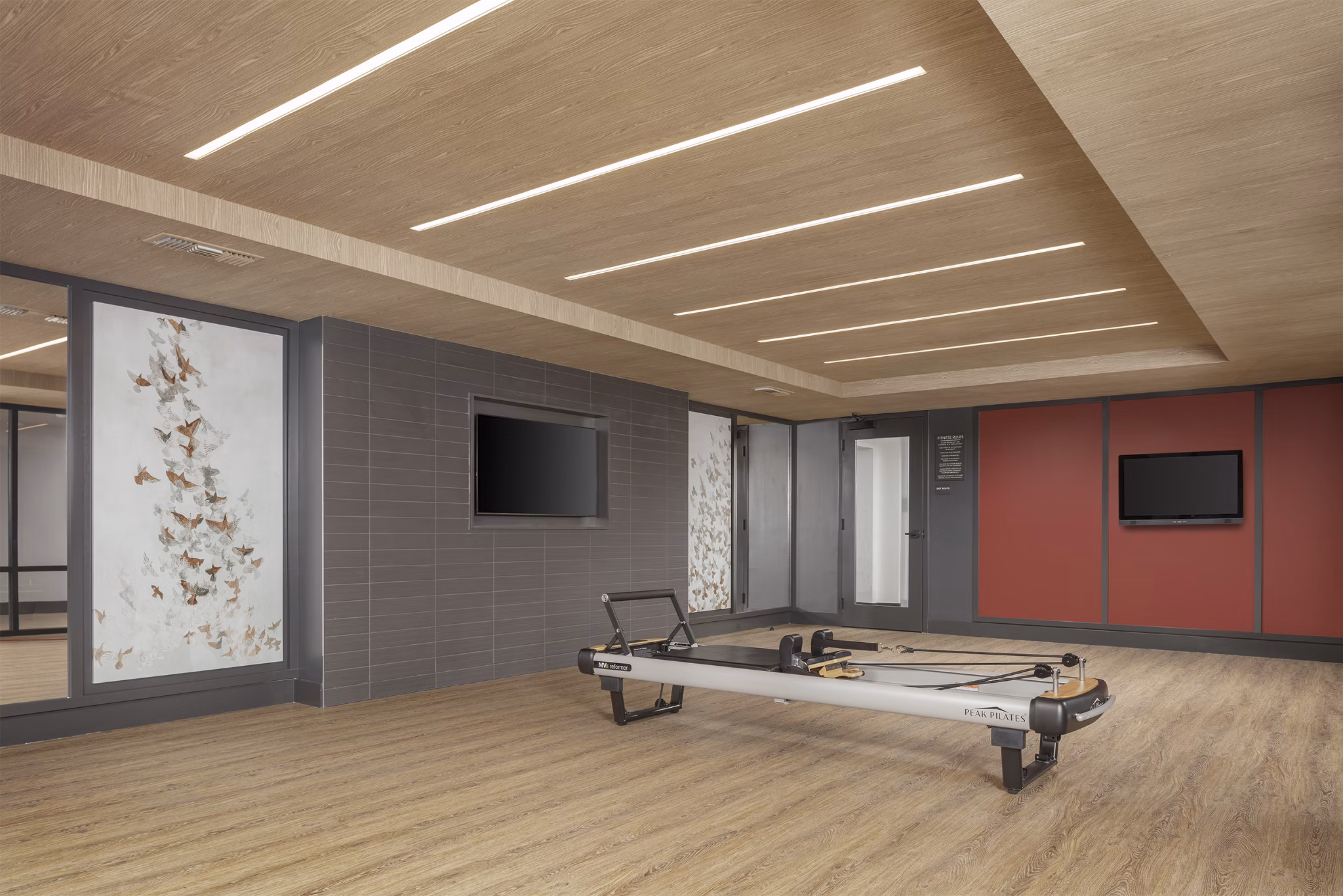 fitness center at Zia Apartments
