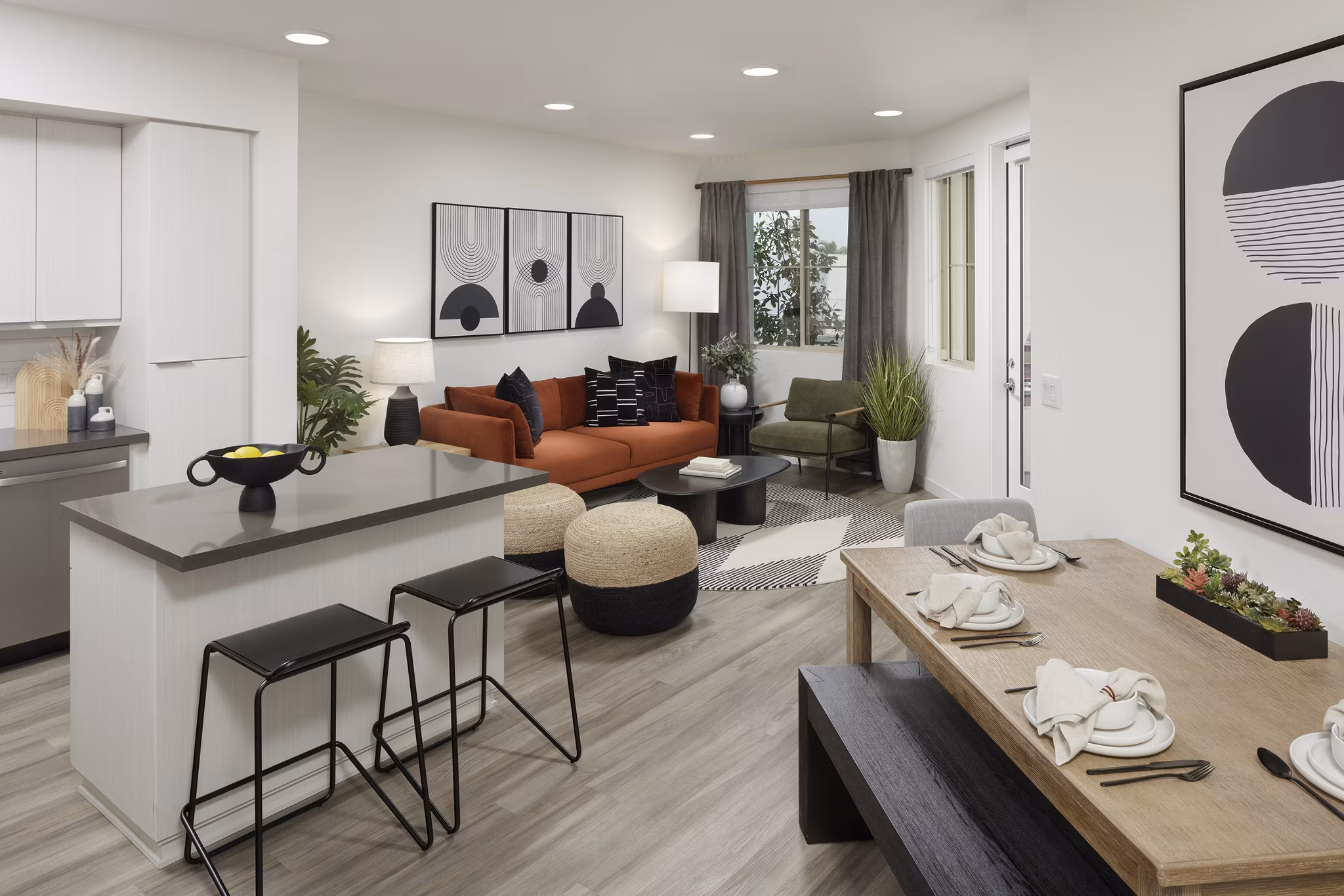 kitchen at Zia Apartments