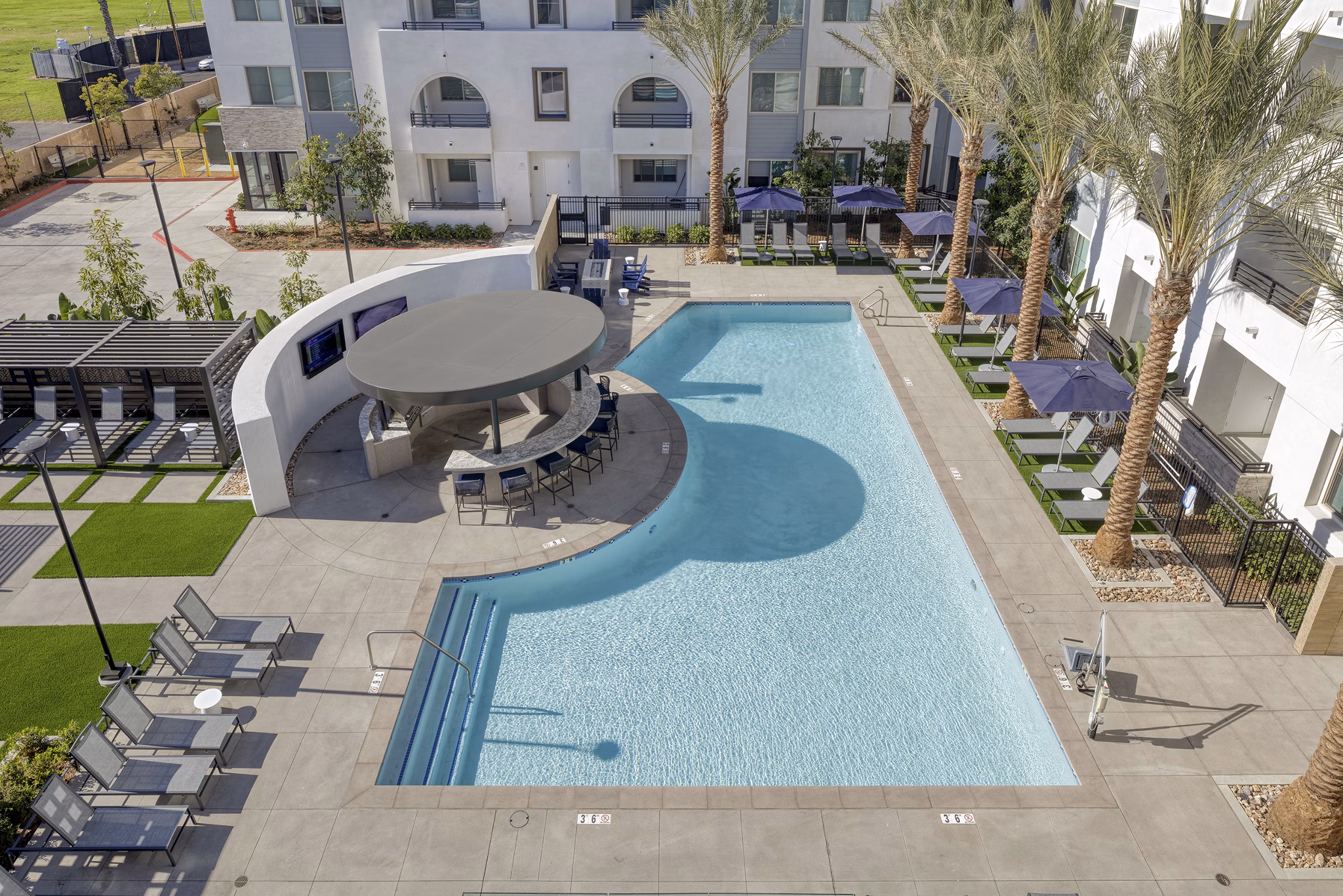 pool at Zia Apartments