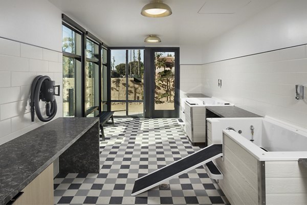 dog wash station at Zia Apartments