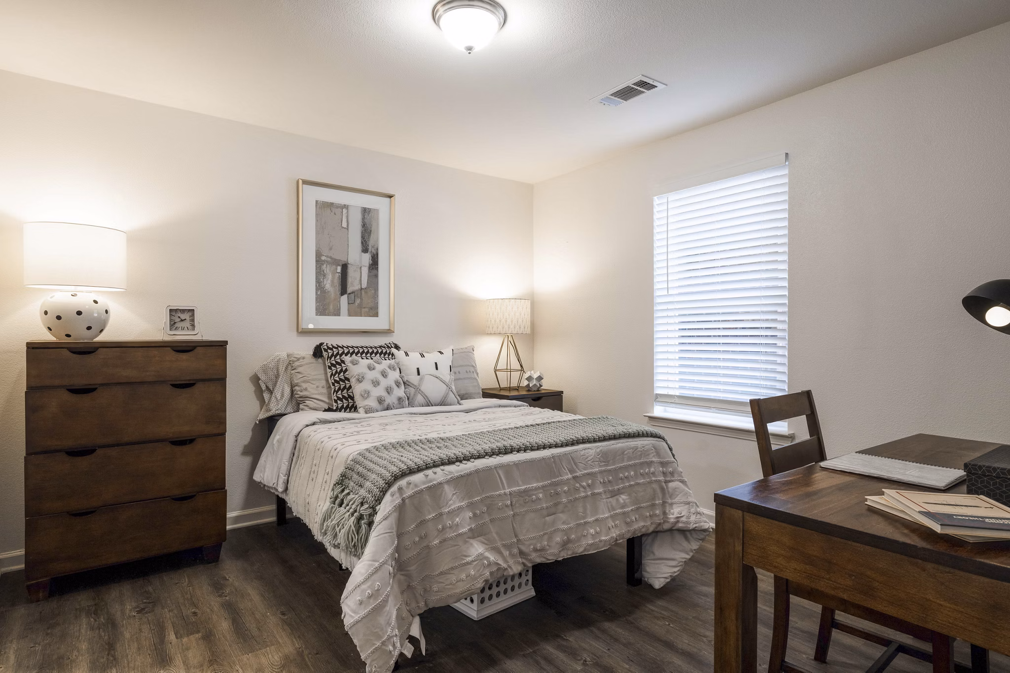 bedroom at Trifecta Apartments