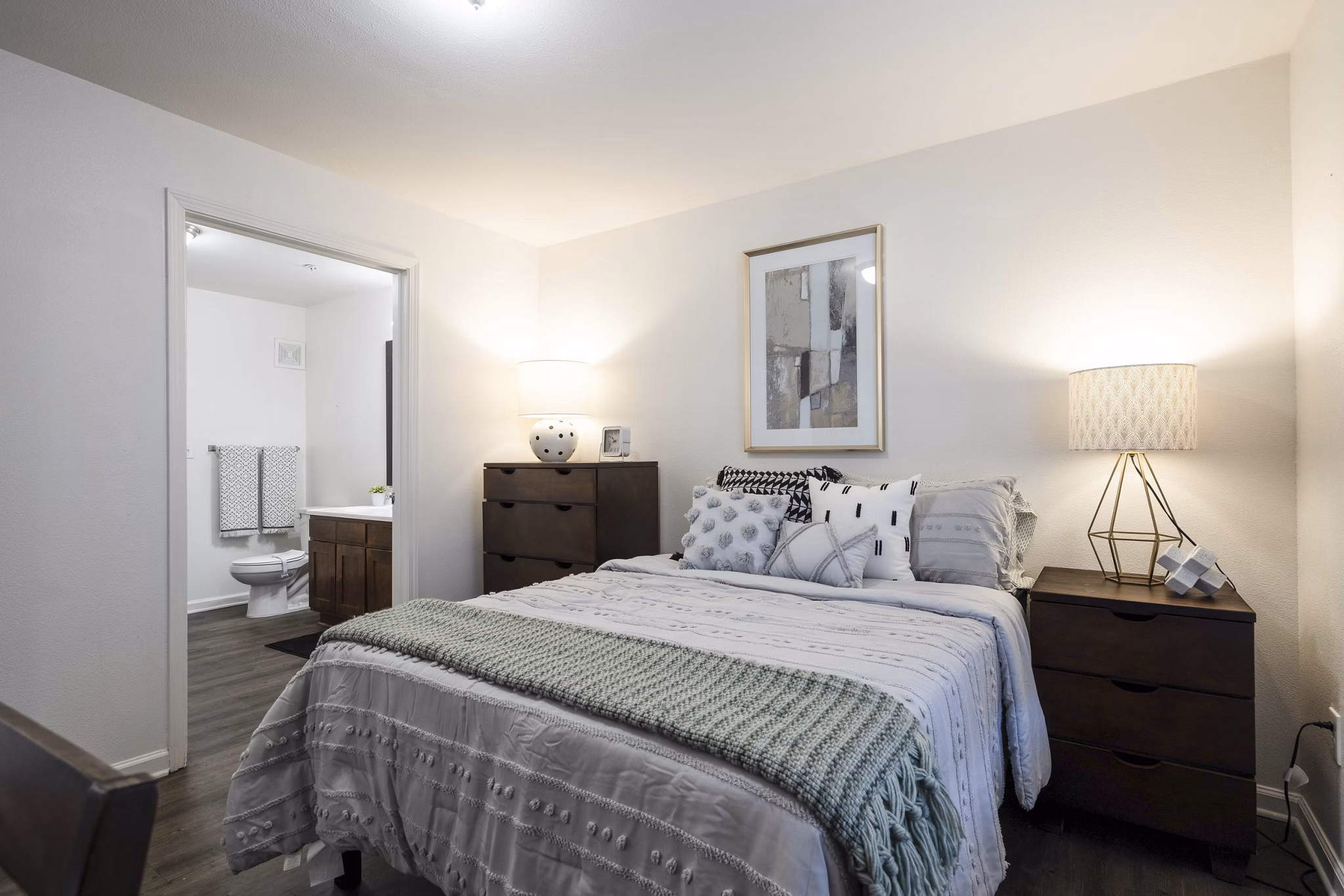 bedroom at Trifecta Apartments