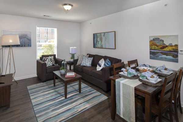living room at Trifecta Apartments