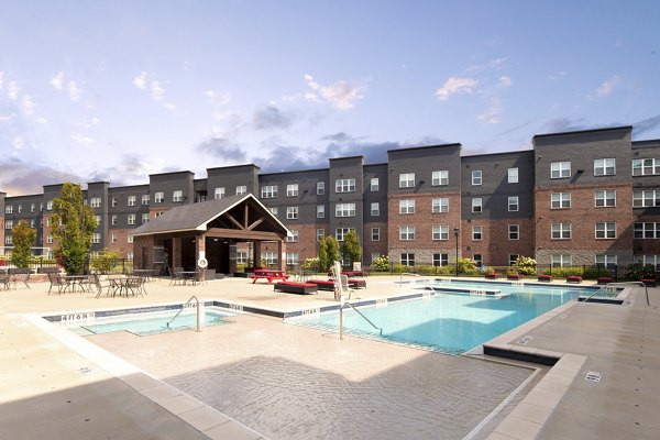 pool at Trifecta Apartments