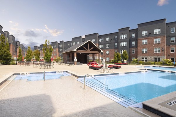 pool at Trifecta Apartments