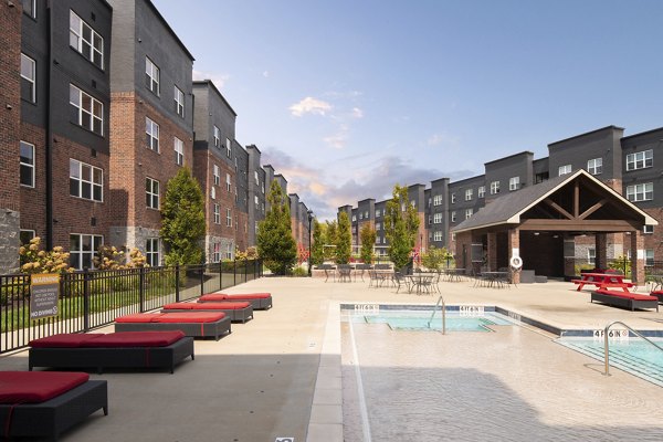 pool at Trifecta Apartments