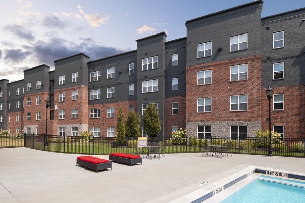 pool at Trifecta Apartments