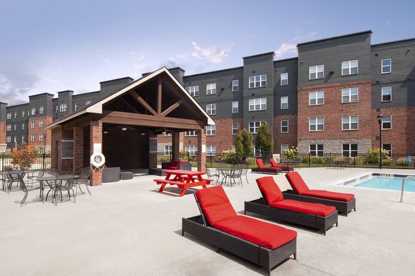 pool at Trifecta Apartments