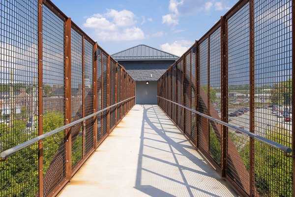 recreational area/walkway at Trifecta Apartments